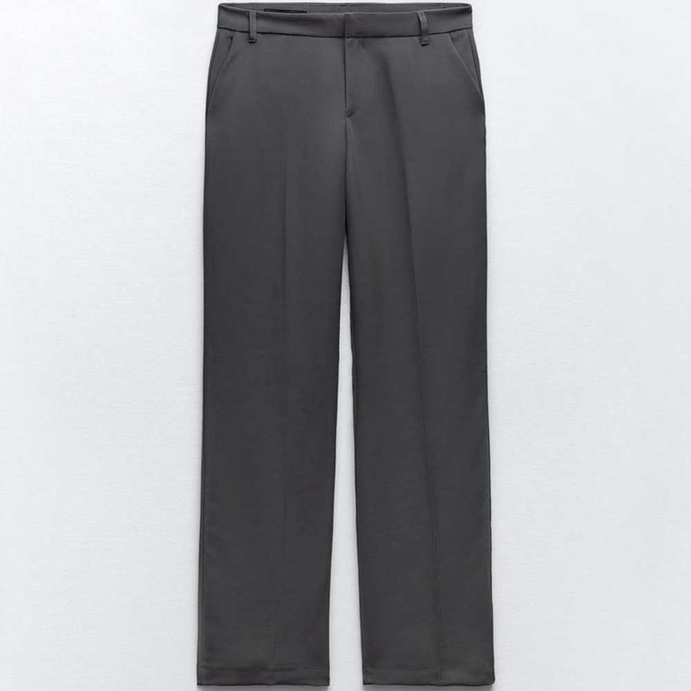 Zara Charcoal Gray Trousers
